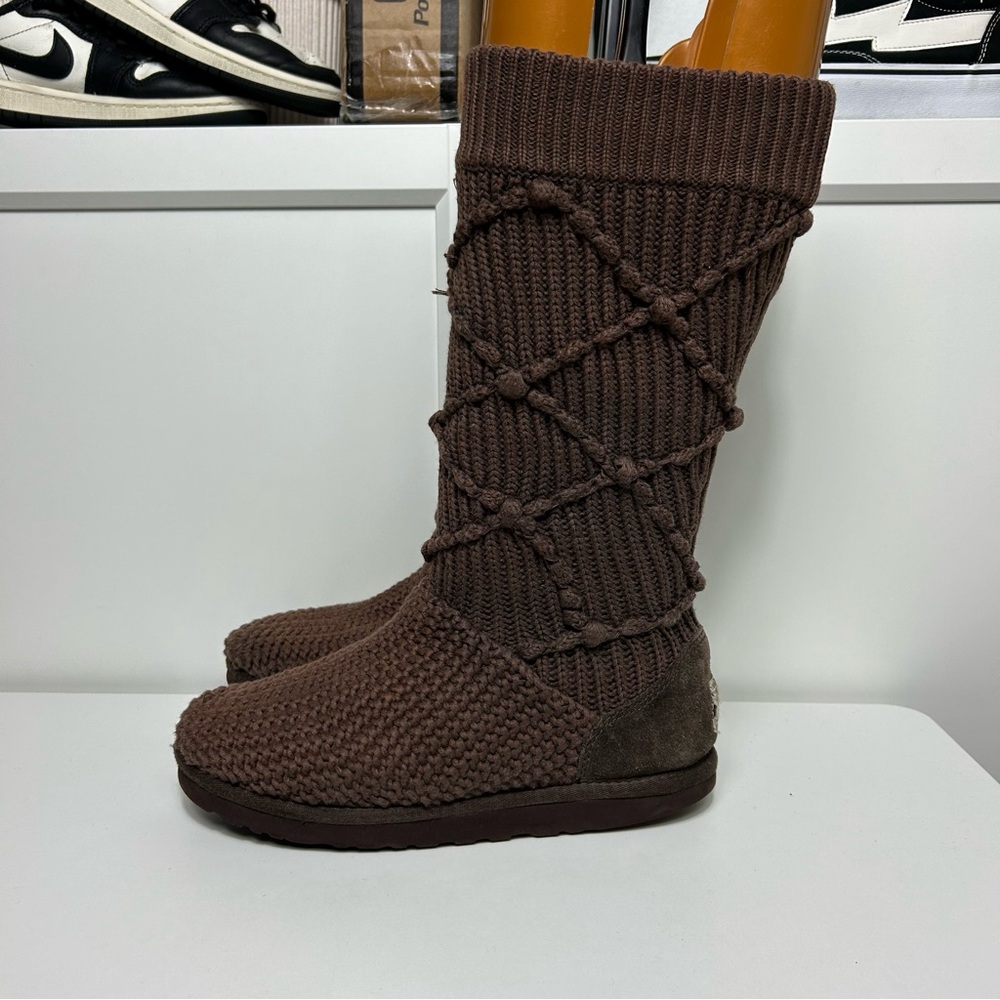 Ugg argyle knit brown boots - Picture 3 of 9